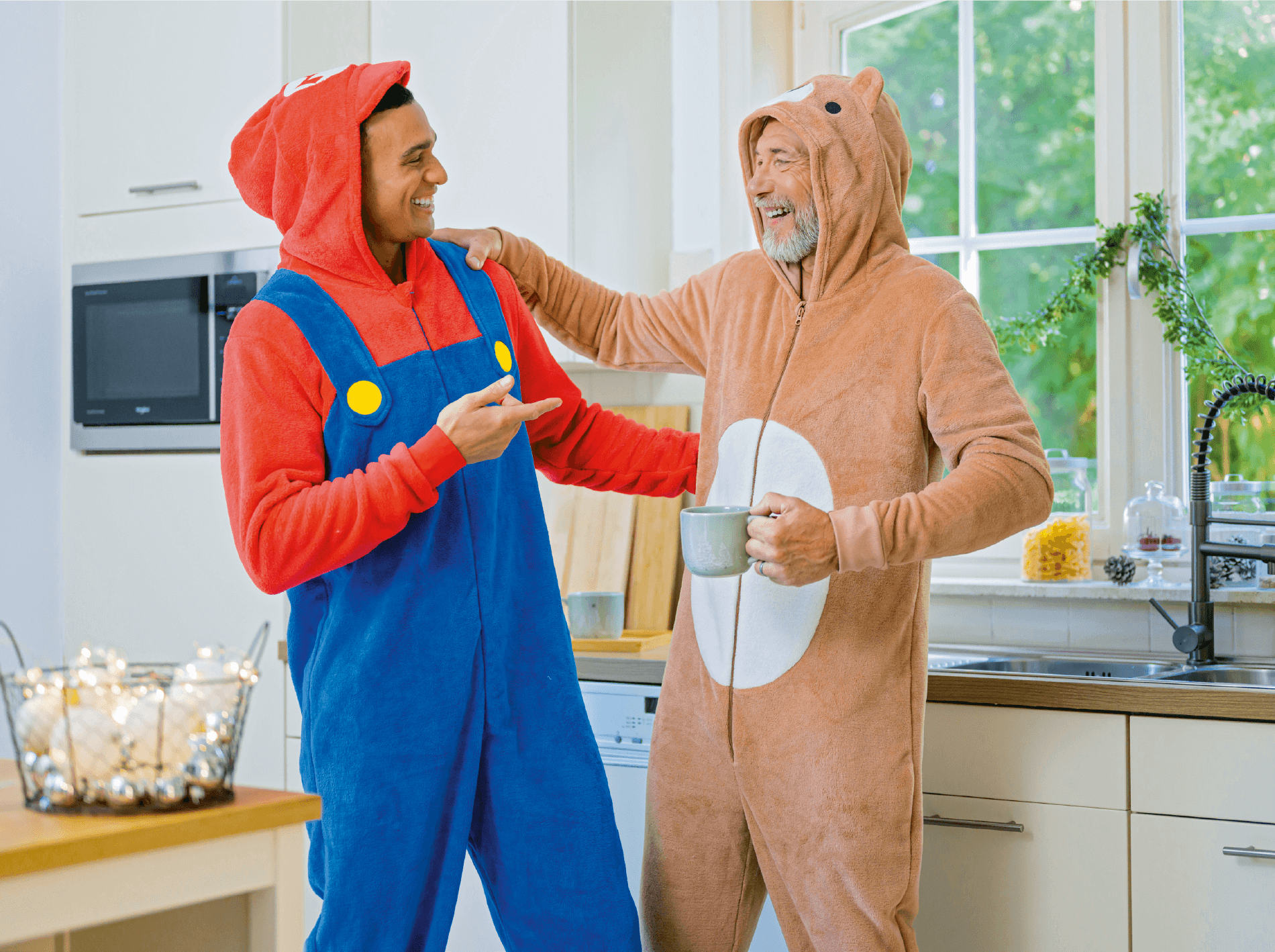 Kerst-onesie voor heren