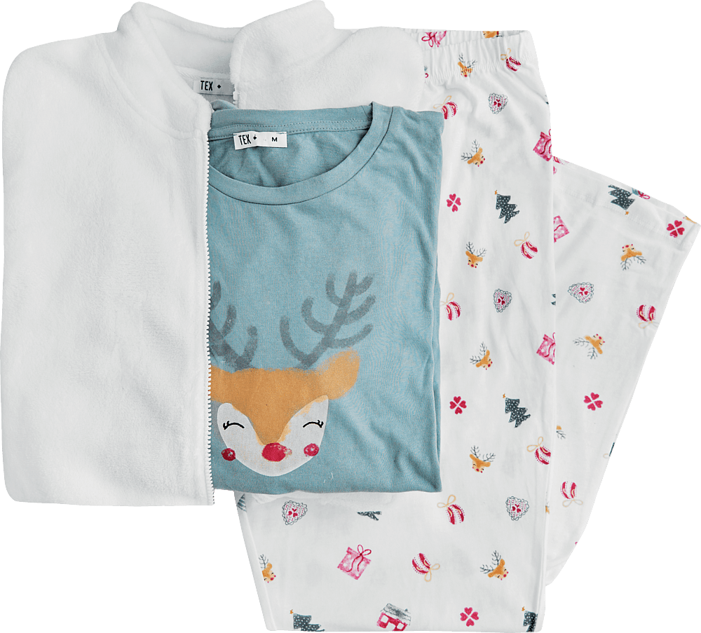 3-delige pyjama voor dames