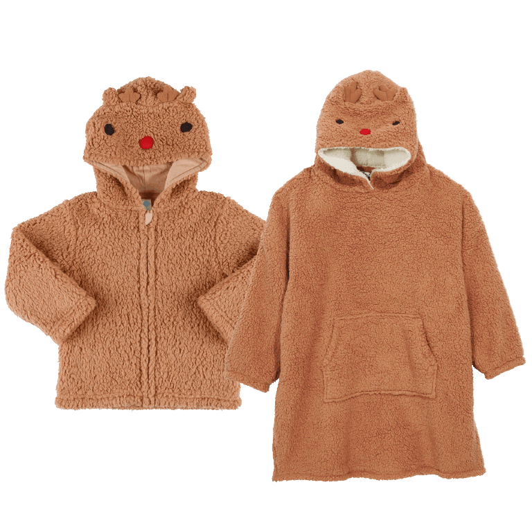 Sherpa sweater met rits voor baby's