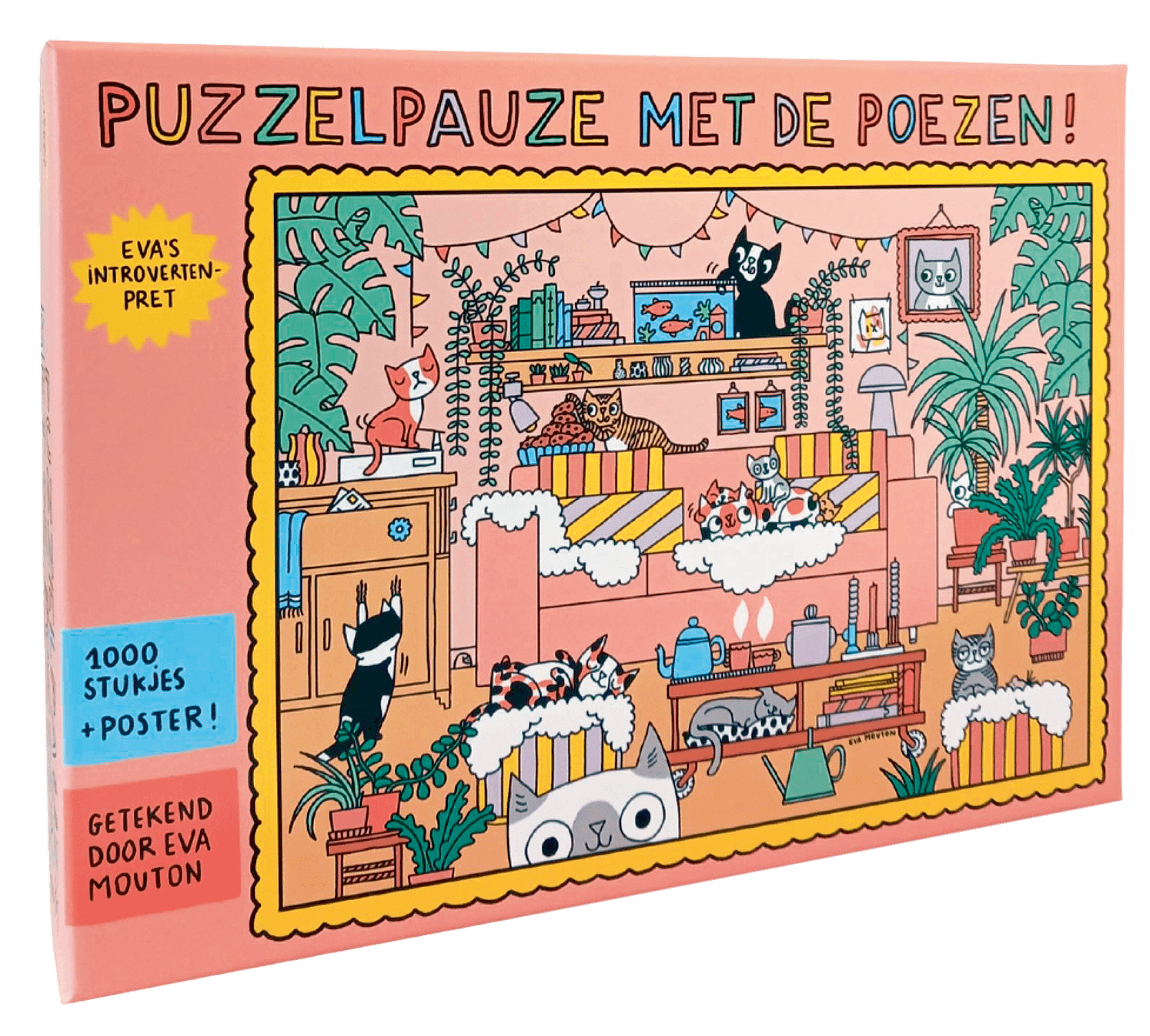 Eva's introvertenpret: Puzzelpauze met de poezen!